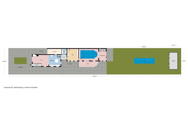 Floorplan - Lisserweg 50, 2156 LC Weteringbrug